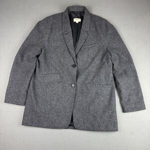 Wilfred Aritzia‎ Wool Blazer Sport Coat Jacket Size 6 Dark Gray